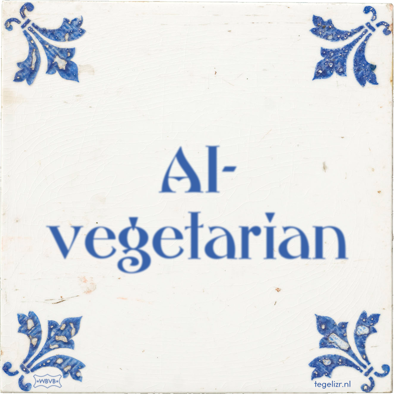 AI- vegetarian - Online tegeltjes bakken