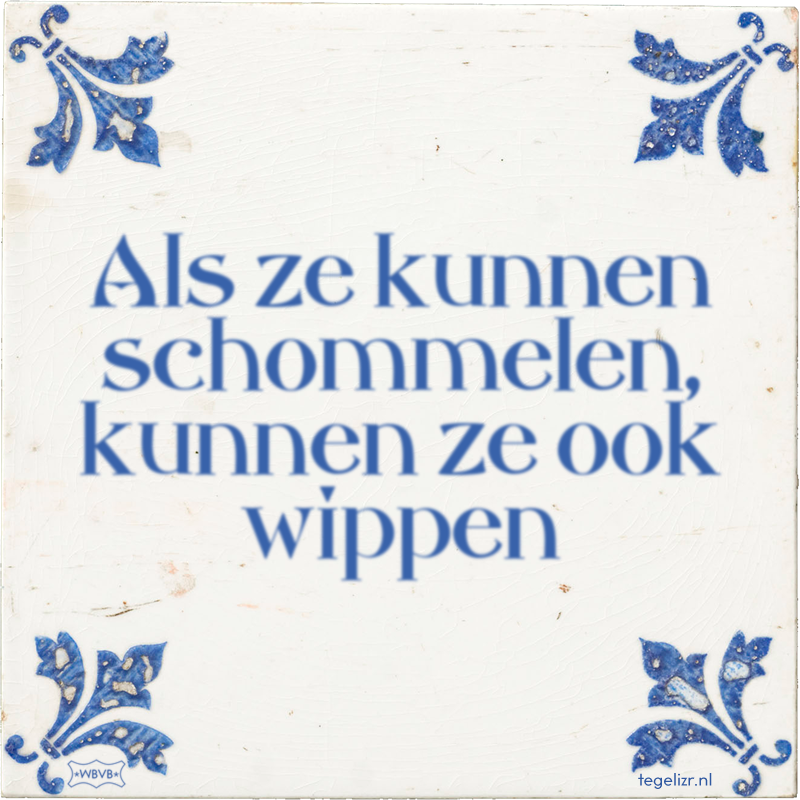 Als ze kunnen schommelen, kunnen ze ook wippen - Online tegeltjes bakken