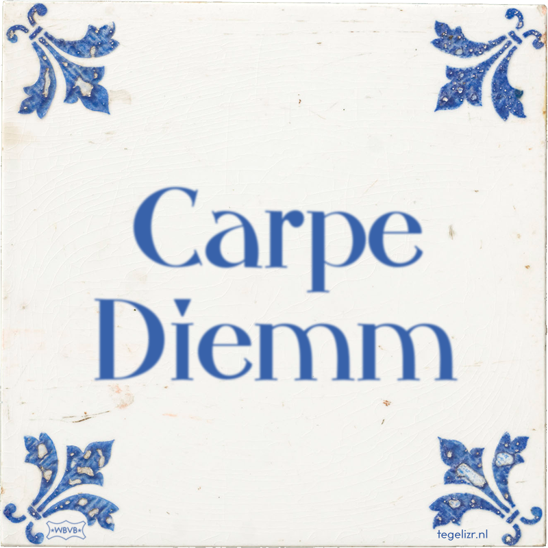 Carpe Diemm - Online tegeltjes bakken