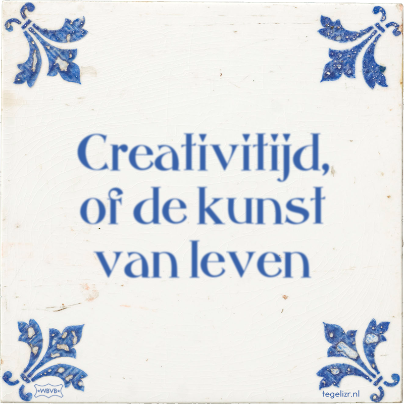 Creativitijd, of de kunst van leven - Online tegeltjes bakken