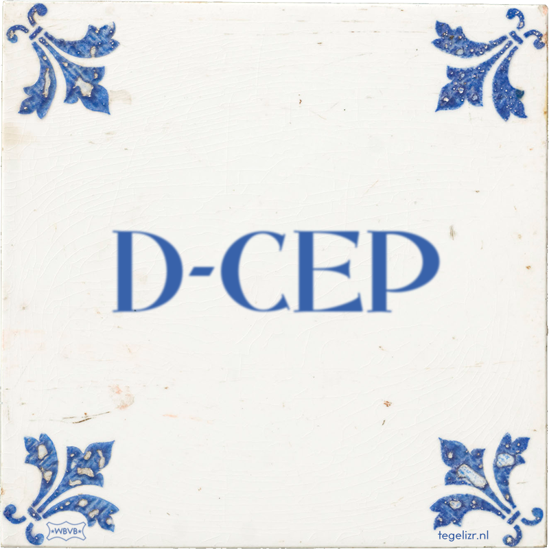 D-CEP - Online tegeltjes bakken