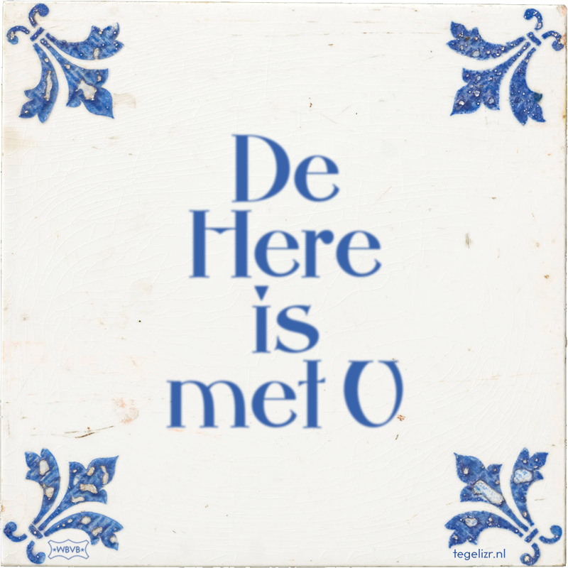 De Here is met U - Online tegeltjes bakken