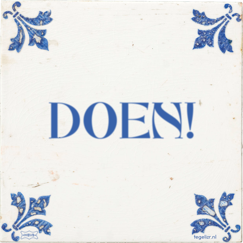 DOEN! - Online tegeltjes bakken