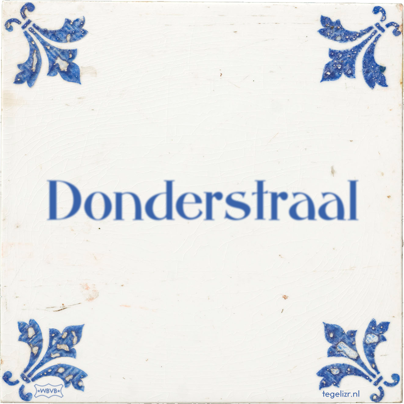 Donderstraal - Online tegeltjes bakken