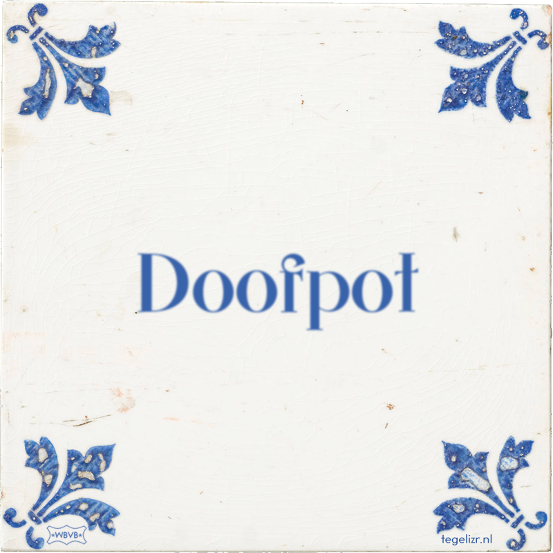 Doofpot - Online tegeltjes bakken