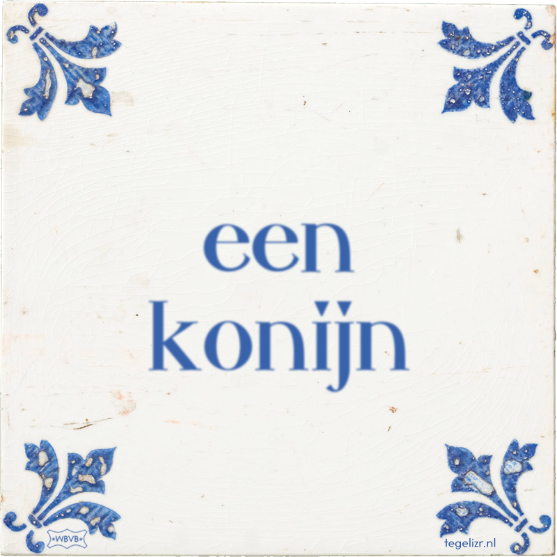 een konijn - Online tegeltjes bakken