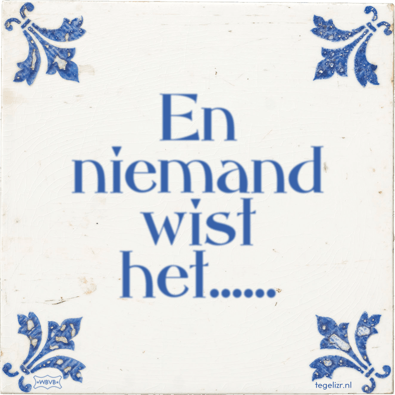  - Online tegeltjes bakken
