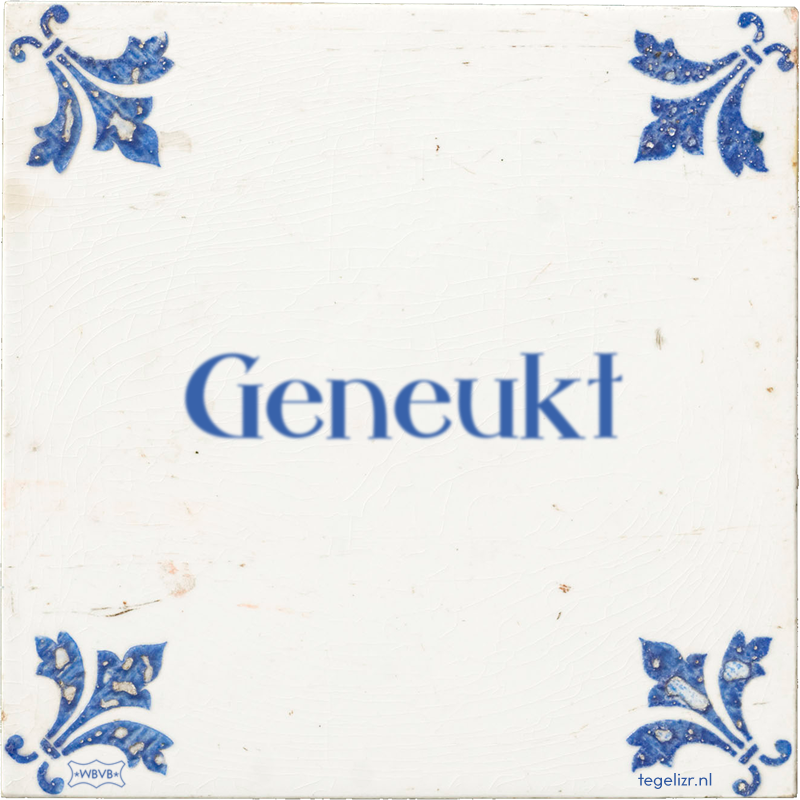 Geneukt - Online tegeltjes bakken