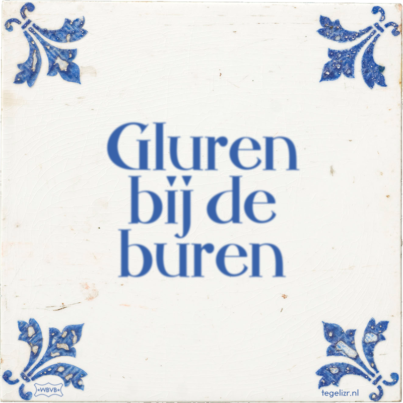 Gluren bij de buren - Online tegeltjes bakken
