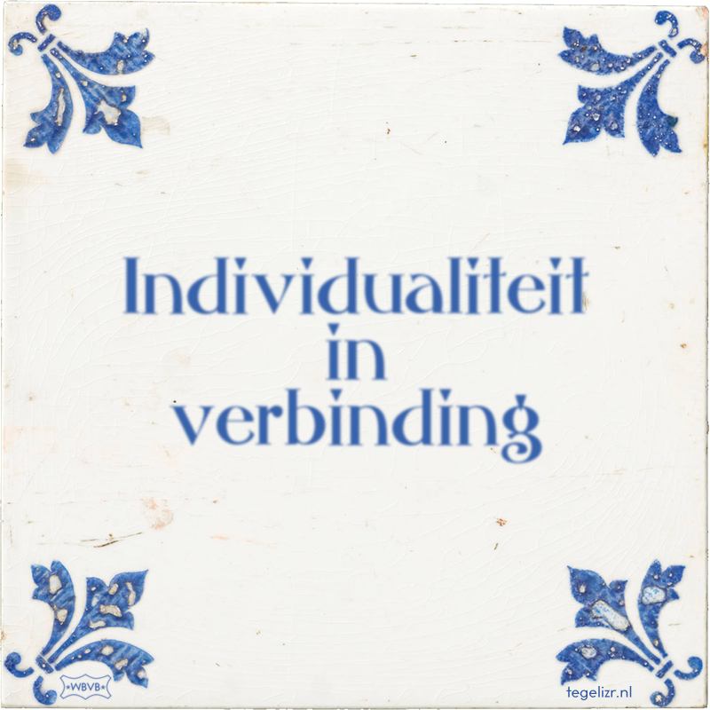 Individualiteit in verbinding - Online tegeltjes bakken