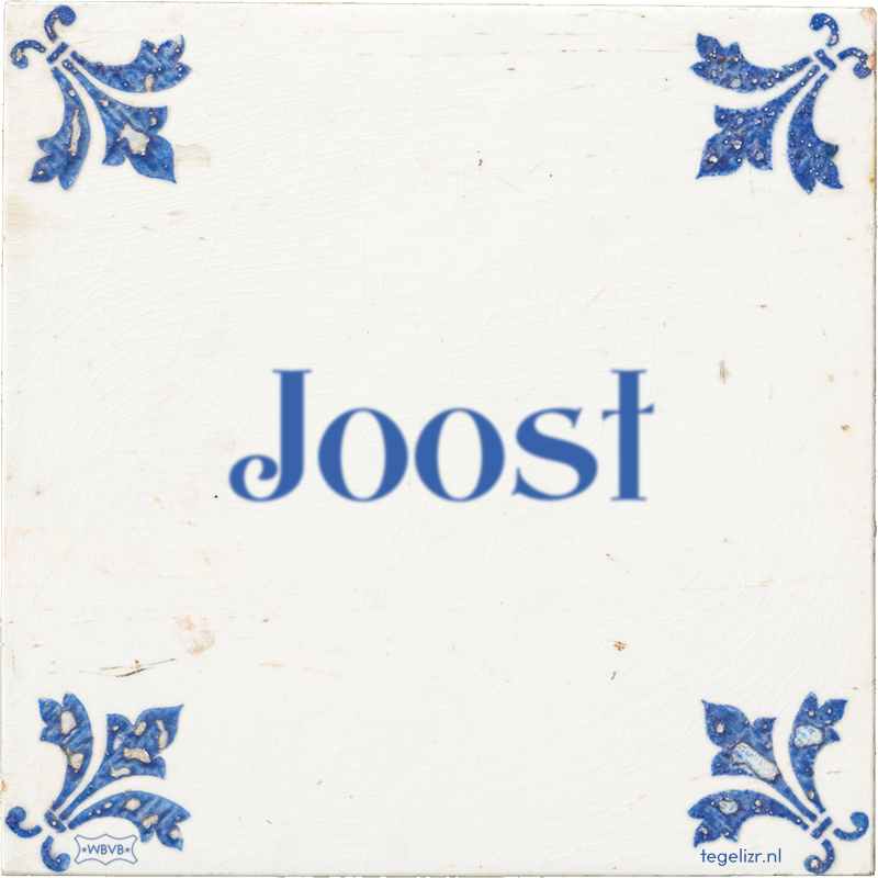 Joost - Online tegeltjes bakken