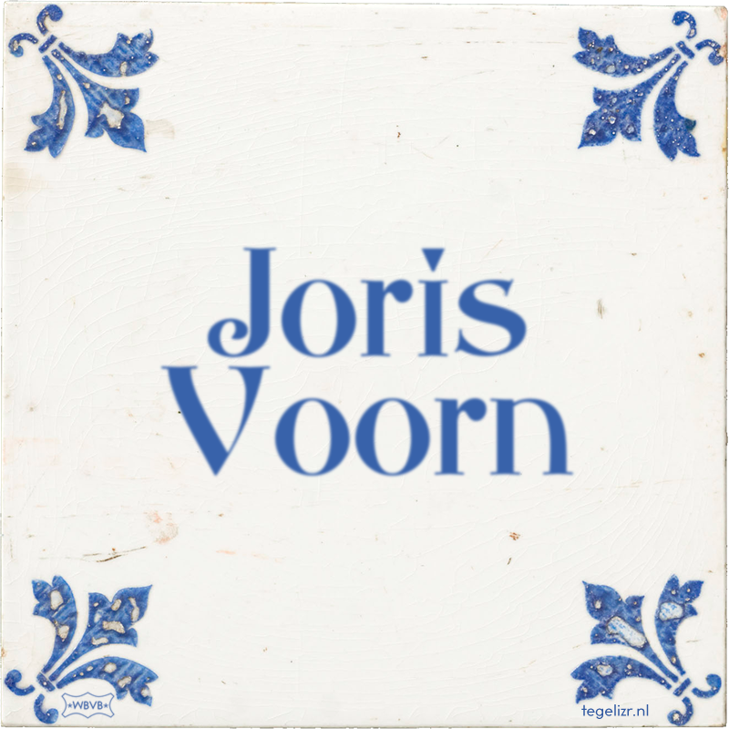 Joris Voorn - Online tegeltjes bakken