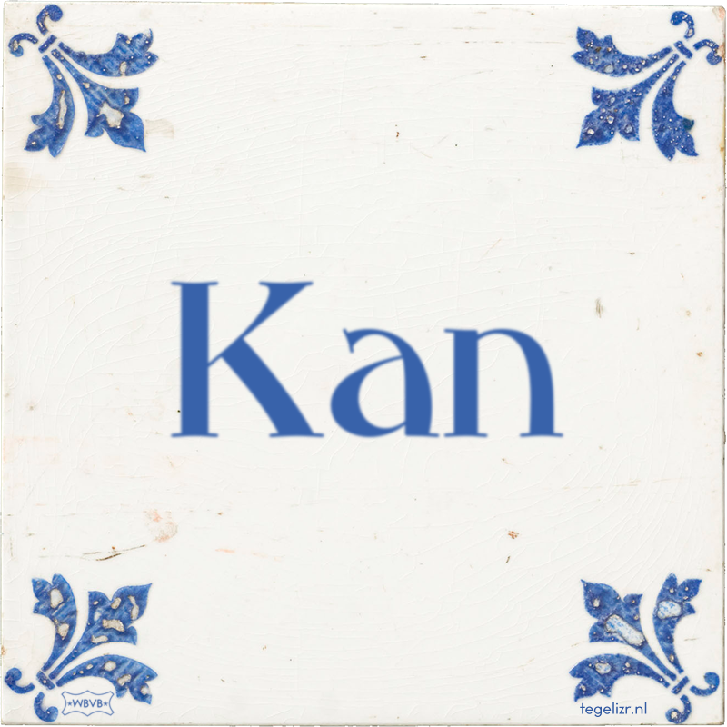 Kan - Online tegeltjes bakken