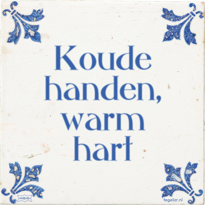 Koude handen, warm hart - Online tegeltjes bakken
