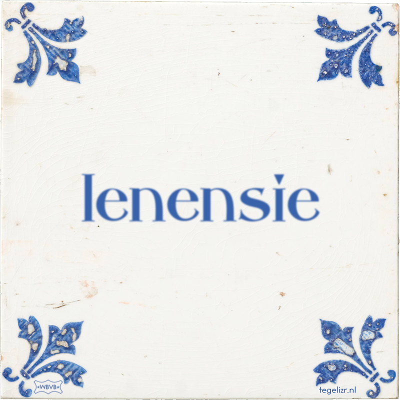 lenensie - Online tegeltjes bakken