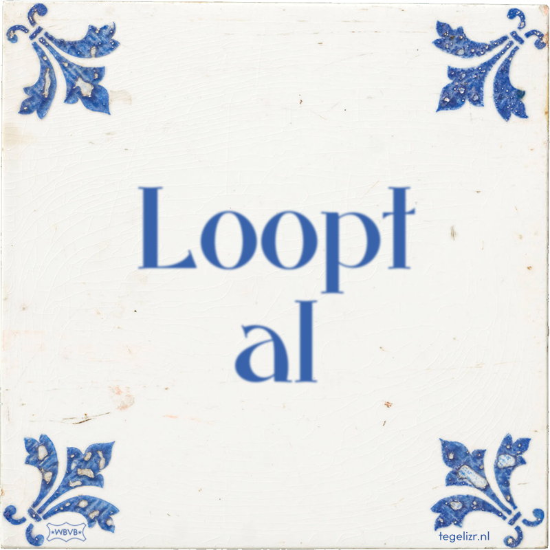 Loopt al - Online tegeltjes bakken