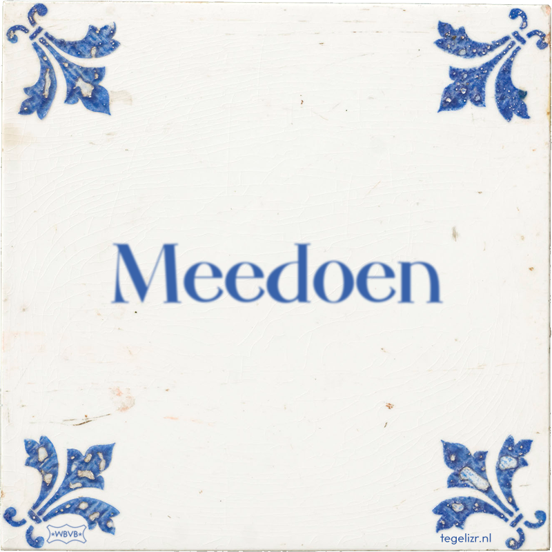 Meedoen - Online tegeltjes bakken