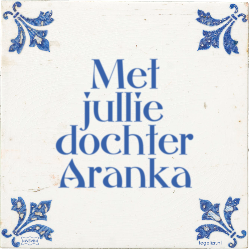 Met jullie dochter Aranka - Online tegeltjes bakken