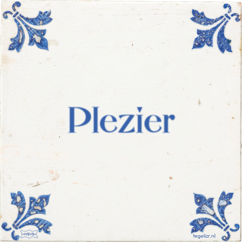 Plezier - Online tegeltjes bakken