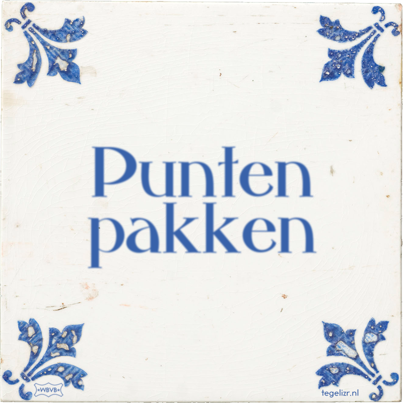 Punten pakken - Online tegeltjes bakken