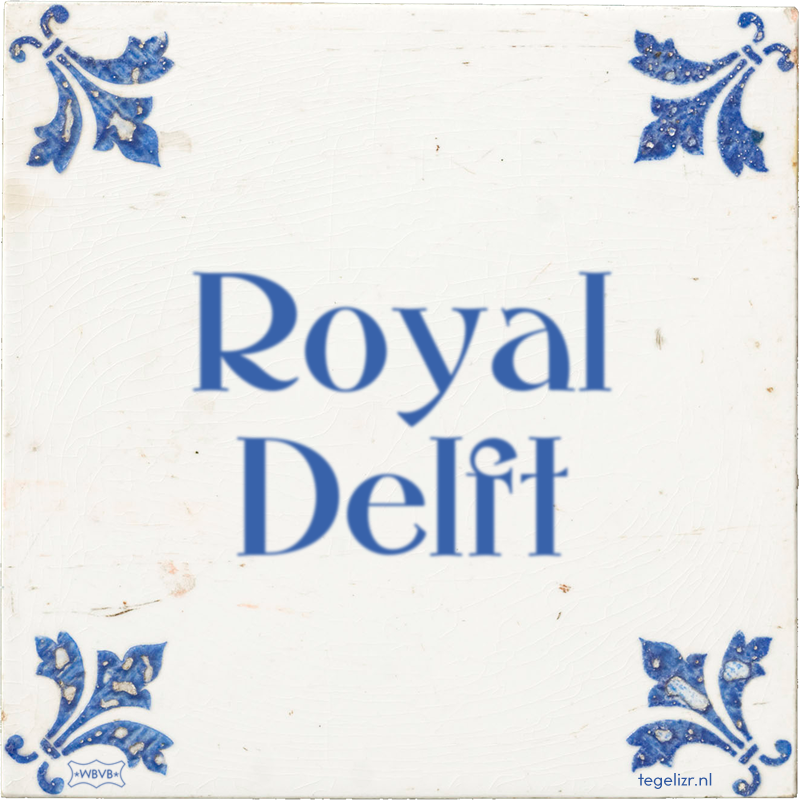 Royal Delft - Online tegeltjes bakken