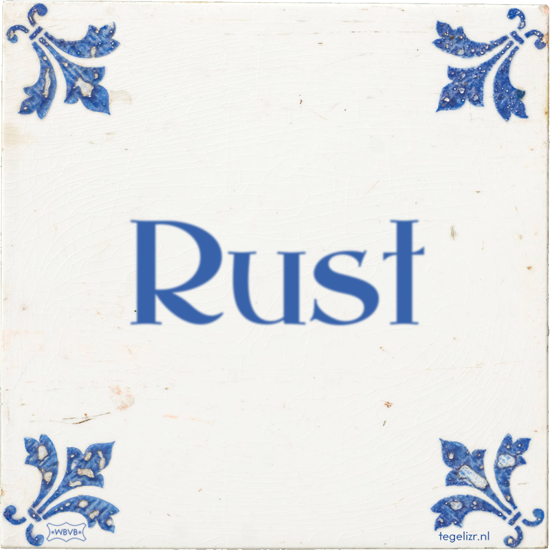 Rust - Online tegeltjes bakken
