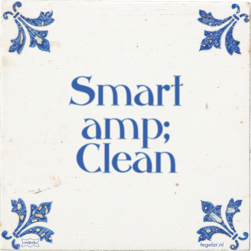 Smart amp; Clean - Online tegeltjes bakken