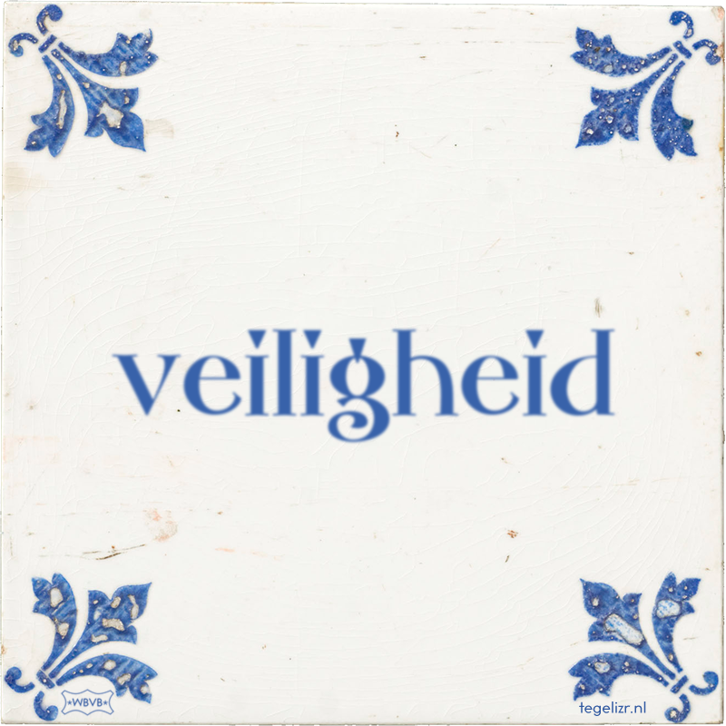 veiligheid - Online tegeltjes bakken
