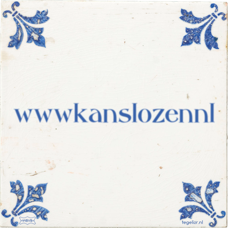 wwwkanslozennl - Online tegeltjes bakken