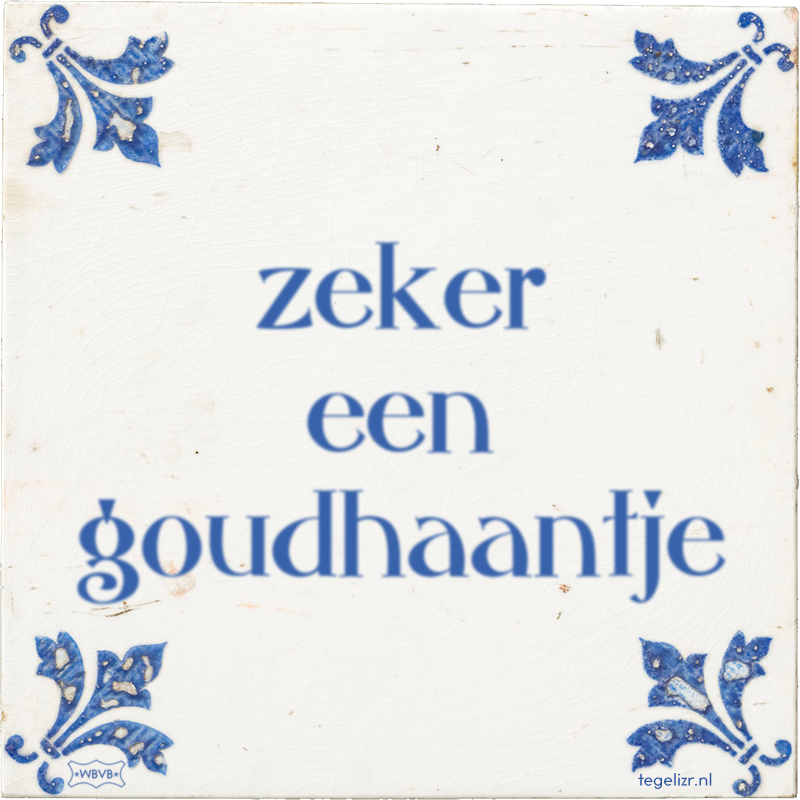 zeker een goudhaantje - Online tegeltjes bakken