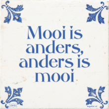 Mooi is anders, anders is mooi - 3 keer bekeken