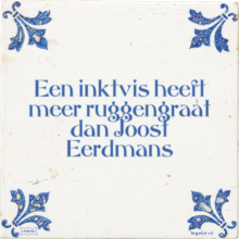 Een inktvis heeft meer ruggengraat dan Joost Eerdmans - 1 keer bekeken