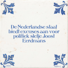 De Nederlandse staat biedt excuses aan voor politiek sletje Joost Eerdmans - 1 keer bekeken