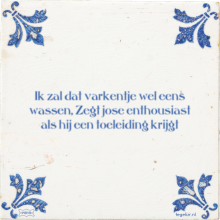 Ik zal dat varkentje wel eens wassen, Zegt jose enthousiast als hij een toeleiding krijgt - 2 keer bekeken