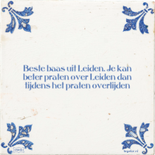 Beste baas uit Leiden. Je kan beter praten over Leiden dan tijdens het praten overlijden - 7 keer bekeken