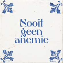 Nooit geen anemie - 4 keer bekeken