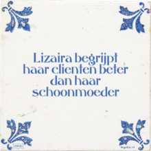 Lizaira begrijpt haar clienten beter dan haar schoonmoeder - 0 keer bekeken