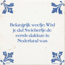 Belangrijk weetje: Wist je dat Swiebertje de eerste dakloze in Nederland was - 1 keer bekeken