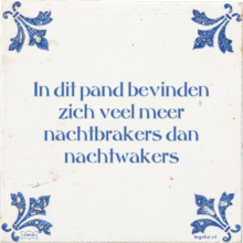 In dit pand bevinden zich veel meer nachtbrakers dan nachtwakers - 14 keer bekeken