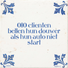 010 clienten bellen hun douwer als hun auto niet start - 3 keer bekeken
