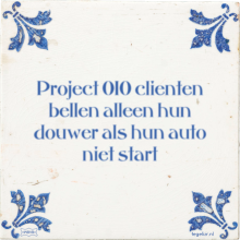Project 010 clienten bellen alleen hun douwer als hun auto niet start - 3 keer bekeken