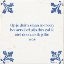 Op je duim slaan met een hamer doet pijn dus zal ik niet doen als ik jullie was - 1 keer bekeken