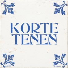 KORTE TENEN - 7 keer bekeken