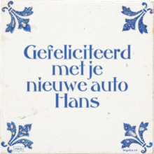 Gefeliciteerd met je nieuwe auto Hans - 19 keer bekeken