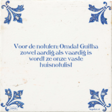Voor de notulen: Omdat Guitha zowel aardig als vaardig is wordt ze onze vaste huisnotulist - 4 keer bekeken