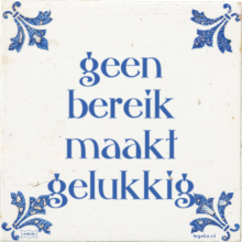 geen bereik maakt gelukkig - 3 keer bekeken