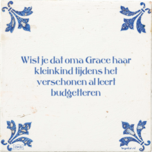 Wist je dat oma Grace haar kleinkind tijdens het verschonen al leert budgetteren - 10 keer bekeken