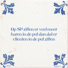 Op SP zitten er veel meer haren in de put dan dat er clienten in de put zitten - 1 keer bekeken