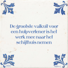 De grootste valkuil voor een hulpverlener is het werk mee naar het schijthuis nemen - 15 keer bekeken