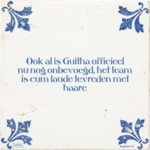 Ook al is Guitha officieel nu nog onbevoegd, het team is cum laude tevreden met haare - 11 keer bekeken